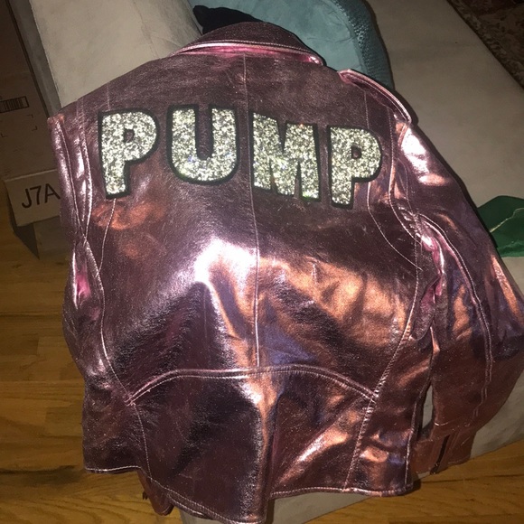 Metallic Pink Moto Jacket - Picture 5 of 7